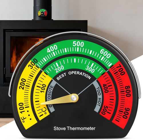 Magnetic stove thermometer - magnetic,