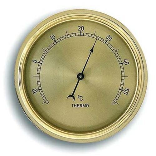 Brass look thermometer - brass-look,
