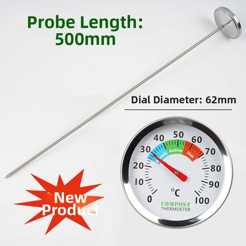 Compost thermometer 30cm 50cm - compost,