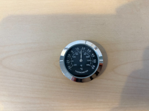37mm silver thermometer - silver, insert